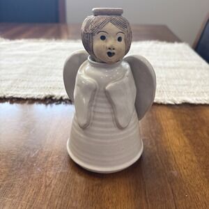 Vintage Rita Ward Angel Oil Lamp Terra Pottery Hand Made Signed by Artist LYN